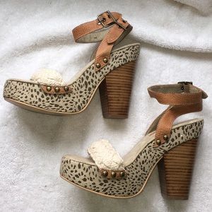 Colin Stuart Boho Platform Heels